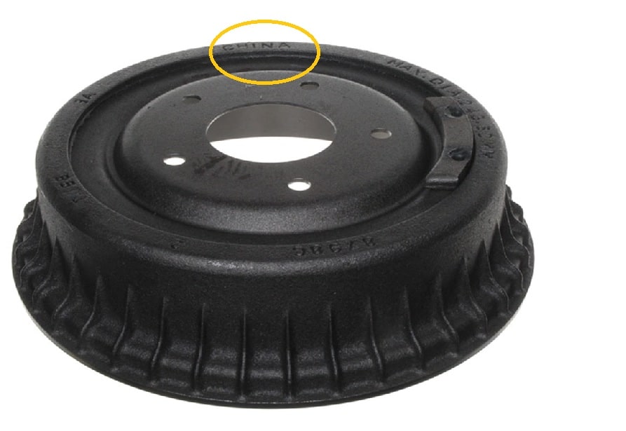 Brake Drum: Rear 67-74 F & A with 1/2 fins (ea)